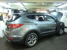 Установка сигнализации Hyundai Santa Fe 2014